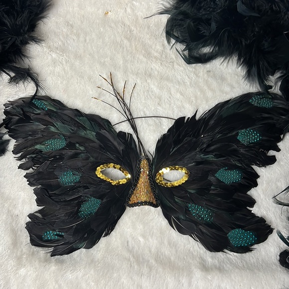Mask and boa accessories - Picture 2 of 3